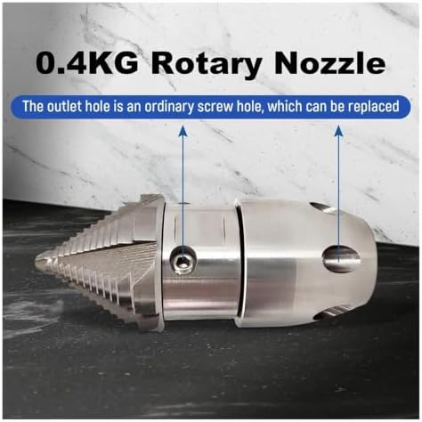 Rotary Nozzle 1/4" QC Pipe Machine Cleaner - Image 7