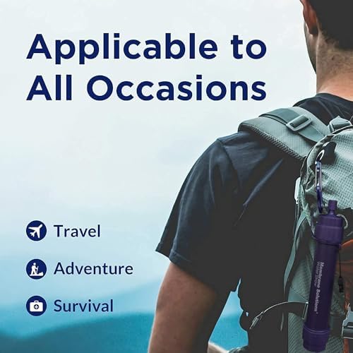 Membrane Solutions S2 Water Filter Straw Replacement Filter Elements, 0.1 Micron 4-Stage Purifier Survival Gear, Removable Portable Water Purification Straw for Hiking, Emergency Preparedness - Image 5