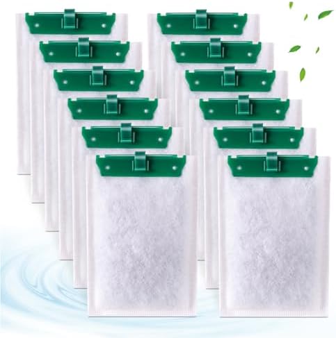 xbbwmrs 12-Count Medium Filter Cartridges Compatible with Tetra Whisper Bio-Bag Filters Medium Replacement Filter Cartridges for Whisper ReptoFilter and 10i IQ10 PF10 Power Filters -Ready to Use by xbbwmrs
