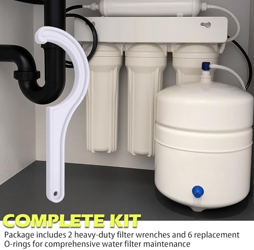 2 Pack Water Filter Housing Wrench Set with 6 O-Rings - Image 4