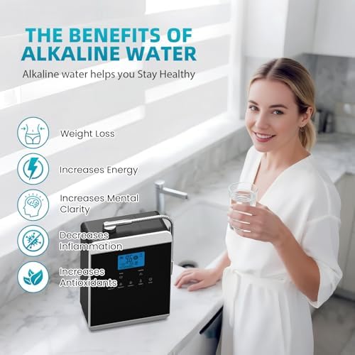 Alkaline Water Ionizer Machine for Home, 11 Titanium Plates Alkaline Water Machine, pH 4-10.5 Acid Water Purifier, Water Filter Up to -600mV ORP | 10000 Liters Per Filter - Image 4