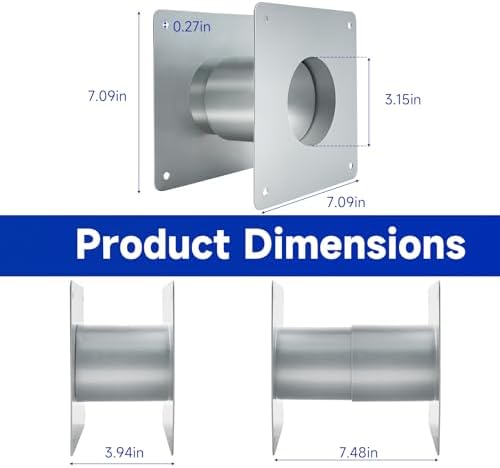 3.15" Stainless Steel Wall Thimble for Direct Vent Gas Tankless Water - Image 3