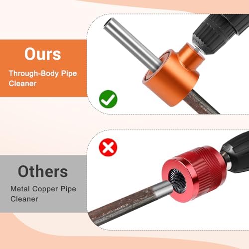 3/4" Copper Pipe Cleaner for Drill Clean Polish Any Length of Pipe - Image 3