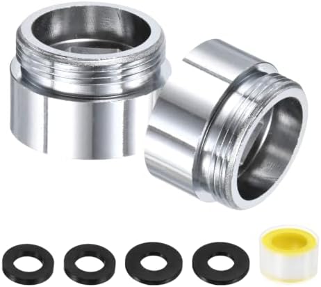 M METERXITY 2-Pack Faucet Adapter, G1/2 Female to M22 Male, for Bathroom by MMETERXITY