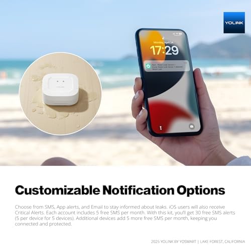 YoLink Water Shutoff Kit: Controller + EVO + 3-Pack Sensors + Hub - Image 3