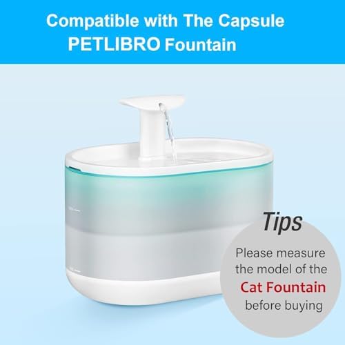 32 Packs Replacement Cat Water Fountain Filters Compatible with PETLIBRO Capsule Pet Fountain: PLWF002,71oz/2.1L Ultra Quiet-BPA-Free, Two Flow Modes Pet Water Dispenser - Image 3