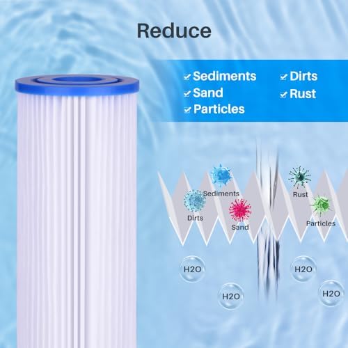 CFS 10 x 4.5 Pleated Water Filter Cartridges Compatible with HDX4PF4 - Image 2