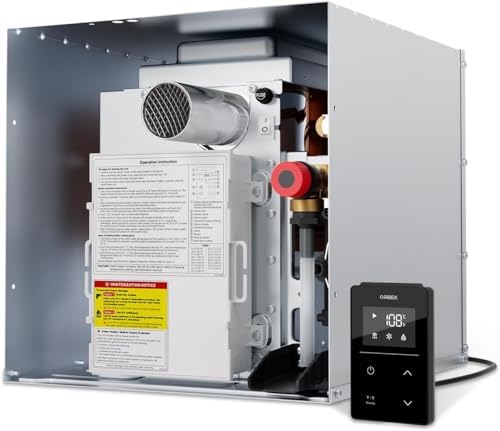 ORBEK RV Tankless Water Heater, Propane, 12V DC, For RV Family & Camper by ORBEKTanklessWaterHeater