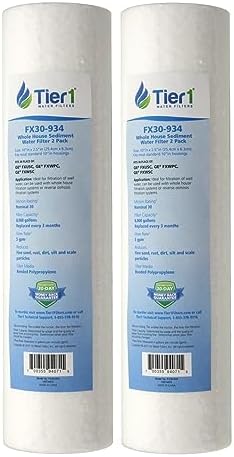 Tier1 25 Micron 2.5" × 10" Filter Replaces PD-25-934, W25P, FXUSC, 2-Pack by Tier1