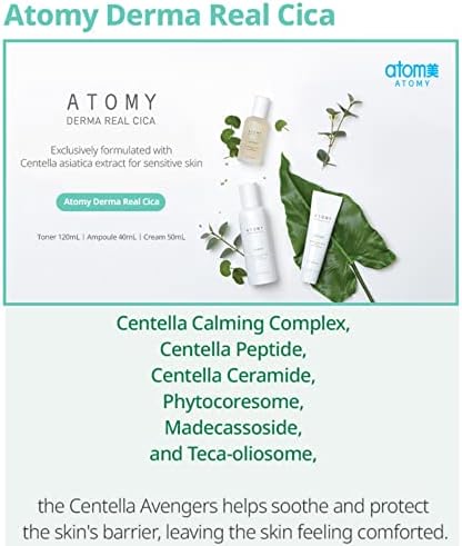 Atomy Derma Real Cica Toner - Korean Skincare for sensitive skin, Skn barrier, moisturizing - Image 2