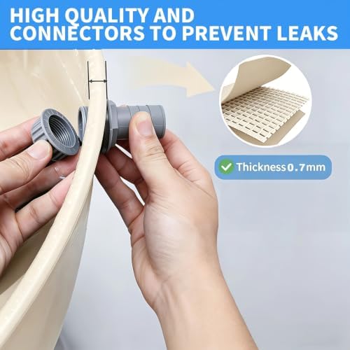 Portable Foldable Outdoor rainwater Barrel for Spring & Summer use. Ideal for Garden Irrigation, Courtyard Cleaning and Emergency Water Storage, Various (Beige, 752L/198.65GAL) - Image 3