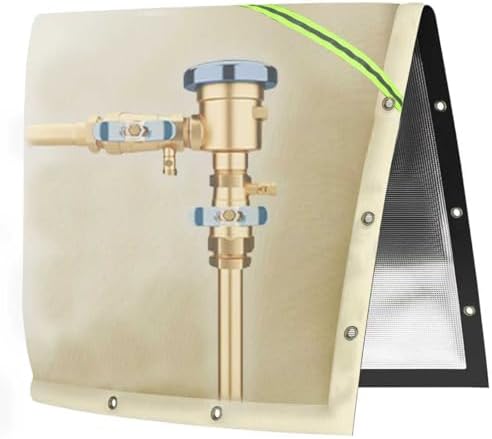 Joramoy Outdoor Backflow Preventer Pipe Insulation Cover 24" W x 24" H by Home