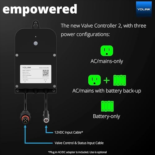 YoLink Wireless Smart Valve Control Kit, NSF Certified 1" Stainless Steel Motorized Valve - Image 4
