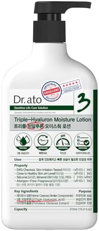 Dr.ato Dr. ato Rapid Moisturizing Daily Lotion for Body & Face with Triple Hyaluronic Acid, Vegan, Korean Skincare (10.4 Fl Oz) - Image 3