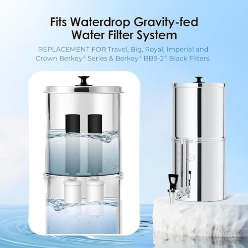 Waterdrop Gravity Water Filter, 2 Carbon Filters and 2 Fluoride Filters - Image 6
