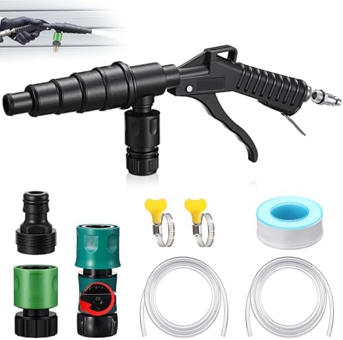 Chumia Coolant Flush Gun Lever Action Heater Core Flush Kit, Hose Adapters by Chumia