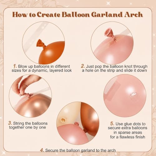 Orange Pink Fall Balloon Arch Kit for Autumn Thanksgiving Party Decorations - Image 6