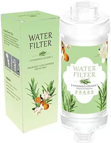 Vitamin C Shower Head Filter for Hard Water Filter Shower Aromatherapy Replacement Cartridge Bathroom Accessories Remove Chlorine Fluoride Heavy Metals Improves Skin Condition Protects Hair Cologne by Unknown