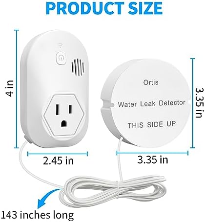 Ortis Water Alarm Leak Detector, 95 dB Loud Alarm, Prevent Serious Floods and Water Damage - Image 5