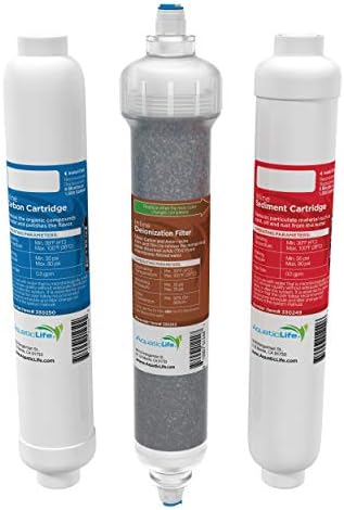 AquaticLife RO Buddie Inline Filter Cartridge Set, 3-Pack by AQUATICLIFE