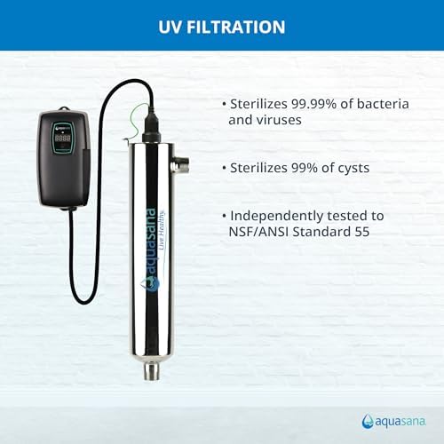 Aquasana Rhino Max Flow Whole House Water Filter System 10yr 1,000,000 Gallon Reduction of 97% of Chlorine at 14 GPM | Tackles 99.99% of Bacteria and Viruses and 99% of Cysts | WH-1010-UV - Image 2
