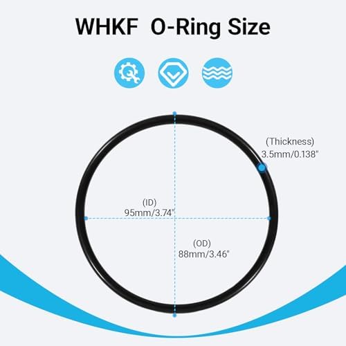 6-Pack WHKF-C8 O-Rings for Whirlpool Water Filter – Compatible with WHKF-DWHV, WHKF-DWH, WHKF-DUF, WHCF-DWHV, WHCF-DUF – Premium Rubber Seals for Leak-Free Performance, Cold Water Use - Image 3