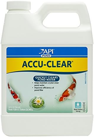 API Pond ACCU-Clear (32 fl oz) Water Clarifier - Improves Filter Efficiency by API