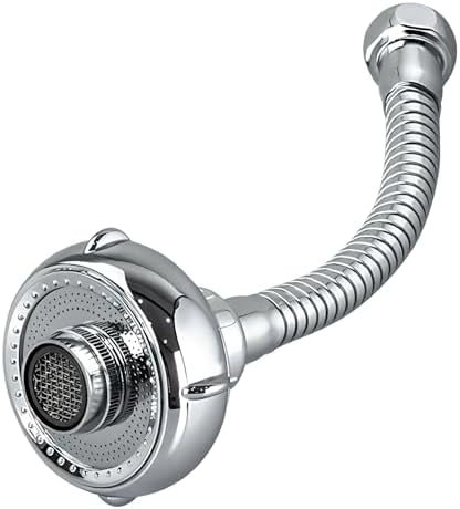 UFO-shaped 360° Swivel Kitchen Faucet Extender,Anti-Splash Dual-function Kitchen Faucet Sprayer Attachment,Large-diameter Shower Head Sink Aerator,Water Saving-8 Inch by SVHCCBAR