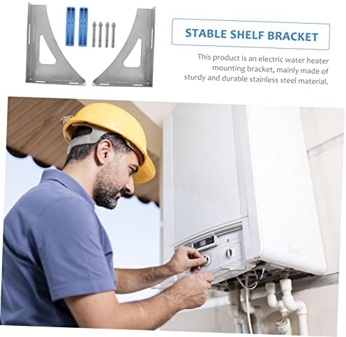 Stainless Steel Water Heater Bracket, 1 Pair Wall Mount Support - Image 2