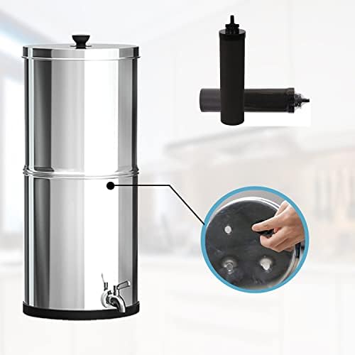 Huining 2PCS Black Water Filters - Household Gravity Water Filter System - Compatible With Berkey - Image 5