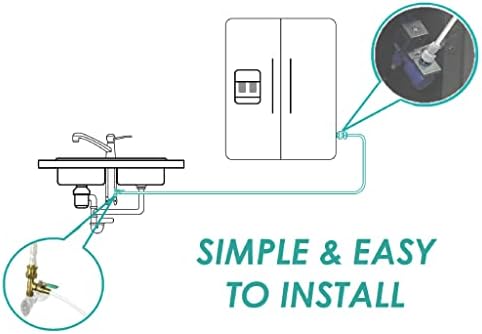 Metpure Ice Maker Fridge Installation Kit - 3/8" Fittings with 3/8" OD 25 Feet White Tubing for Potable Drinking Water - Image 7