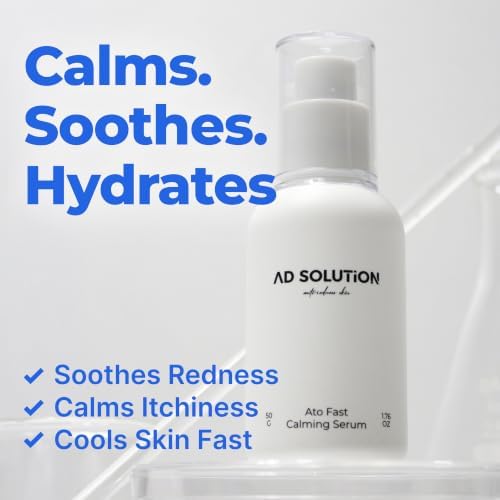 Ato Fast Calming Serum - Korean Cica Serum with Madecassoside & Panthenol - Hyaluronic Acid, Beta-Glucan for Dry, Sensitive Skin - Fragrance Free, Cruelty-Free, 1.69 Fl Oz - Image 2