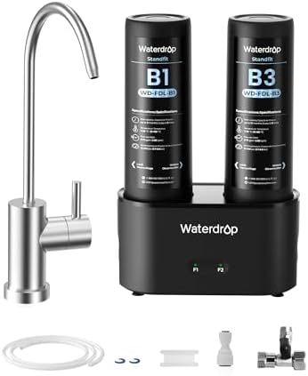 Waterdrop DLB Under Sink Water Filter System, with Faucet, Life Indicator by Waterdrop