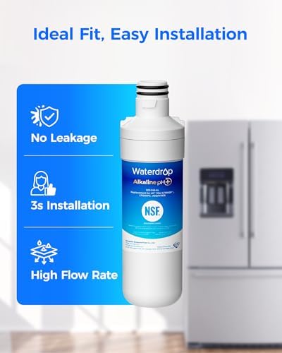 Waterdrop Alkaline LT1000PC ADQ747935 Refrigerator Water Filter, 3 Pack - Image 5