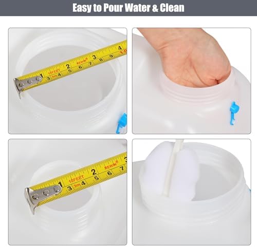 RedSwing 4 Pack 4.9 Gallon/18.5L Portable Water Container with Spigot, Water Storage Carrier for Camping Outdoor Hiking Backpacking, BPA Free - Image 5