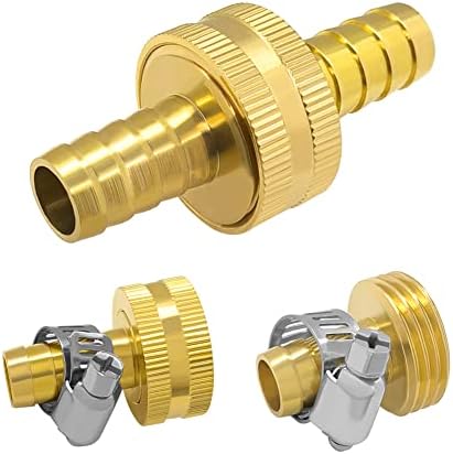 Hooshing 3/8" Garden Hose Repair Kit, Male and Female Hose Mender Connector - Image 2