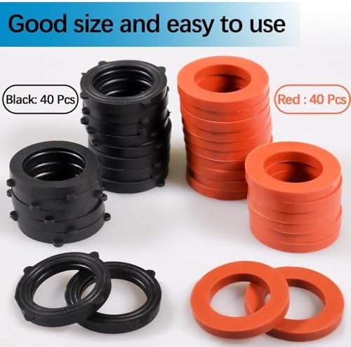 80 Pcs Garden Hose Gasket Rubber Seal, Fits 3/4 Inch Outdoor Hose Fittings - Image 6