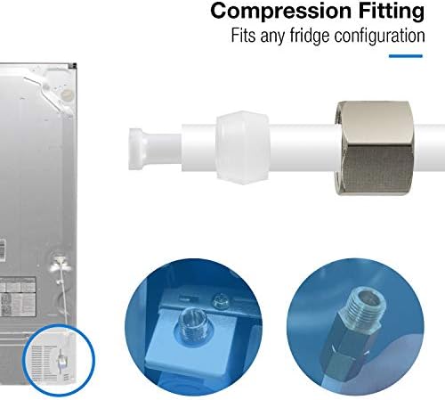 IMK01 Ice Maker Water Line Kit 3/8"&1/4" Fridge Water Line Connection DIY Kit for Connecting Reverse Osmosis Water Filtration System to Refrigerator/Ice Maker - Image 5