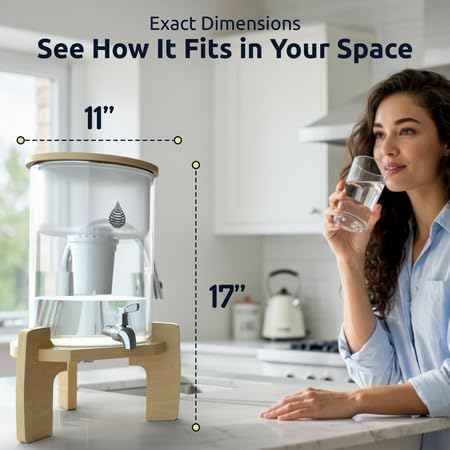 Invigorated Water pH Recharge Glass Alkaline Water Filter Dispenser System - Image 2