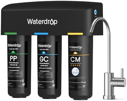 Waterdrop TSB-10-CM Under Sink Water Filter System, Reduce Chloramine by Waterdrop