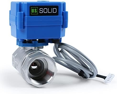 U.S. Solid Water Leak Detector with Auto Shut-Off Valve & Sound Alarm, 1" NSF Certified 304SS Motorized Ball Valve with 3 Sensors, Smart Sensor System for Water Heaters, Laundry & Flood Prevention - Image 3