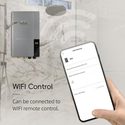 18kW Tankless Water Heater Electric 240V, Up to 4.3 GPM, LED Display - Image 3