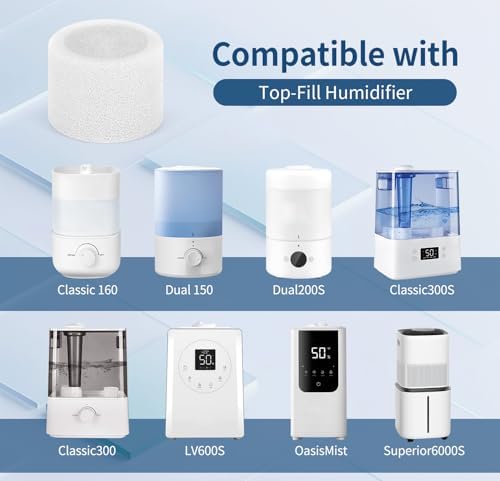 30-Pack Top Fill Humidifier Filter Compatible with LEVOIT Humidifiers - Image 2