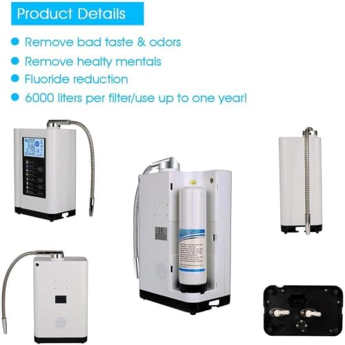 Alkaline Water Ionizer 5 Titanium Plates Silver - Image 6