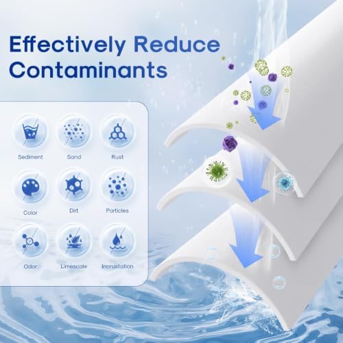 ICEPURE 10" x 4.5" Whole House Grooved Sediment Filter, Replacement for 3M Aqua-Pure AP810, AP801, AP811, Whirlpool WHKF-GD25BB, GE FXHTC, GXWH40L, GXWH35F, GNWH38S, 3PACK - Image 3