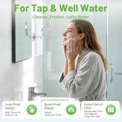 3 Stage Whole House Water Filter System with 3 Sets of Filters, 10"x2.5" - Image 2