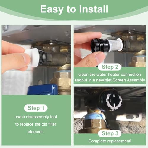H98-510-S for tankless Water Heater Filter for Rinnai tankless Water Heater (8 Tankless Water Heater Inlet Screen Assembly+8 Filter Removal Tool） - Image 7