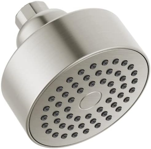 Delta Faucet Modern 3.5-inch Single-Spray Shower Head, Brushed Nickel Round Shower Head, High Pressure Shower Head, 1.75 GPM Flow Rate, Stainless RP101842SS by Unknown