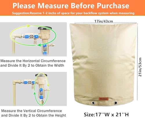 Insulated Backflow Covers,Outdside Pipe Insulation Cover(5°F) - Image 2