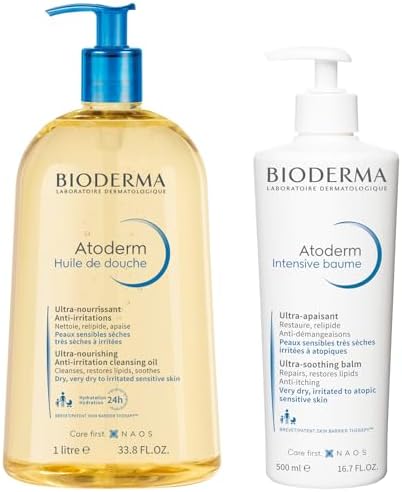 Bioderma Atoderm Shower Oil, Cleansing Oil For Face & Body, Nourishing Cleansing Oil For Dry to Atopic Sensitive Skin For Softer & Smooth Skin For Your Whole Family by Unknown